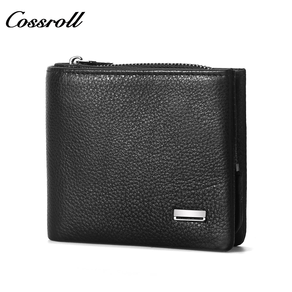 2024 New Genuine Leather Men's Wallet Short High-End Men's Wallet Best-Selling Style