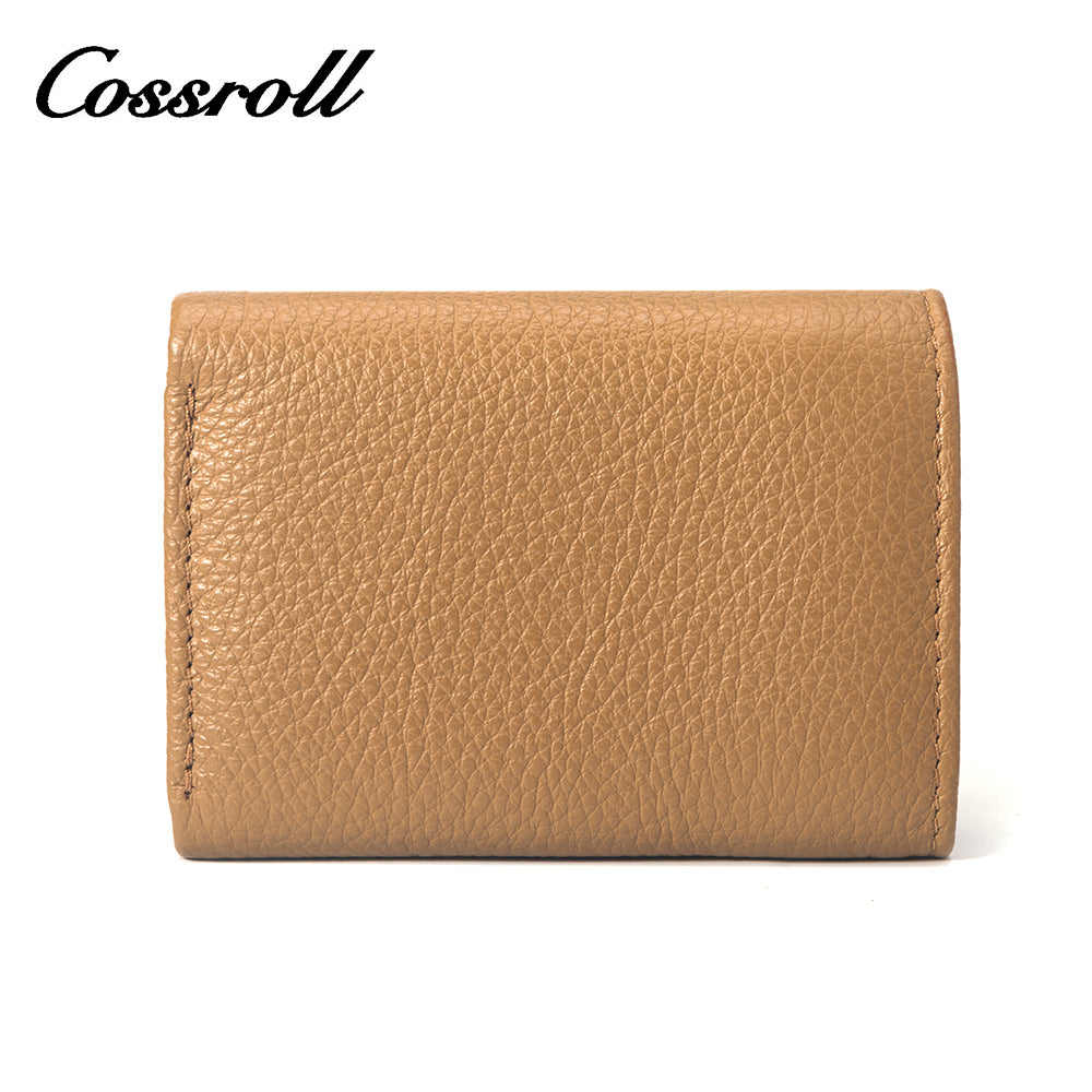ODM/OEM Manufacturer short small leather card wallets for women