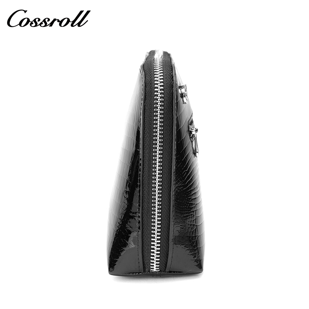 Crocodile leather handbag Shell Bag High Quality patent leather zipper shoulder bag New fashion cowhide crossbody bag