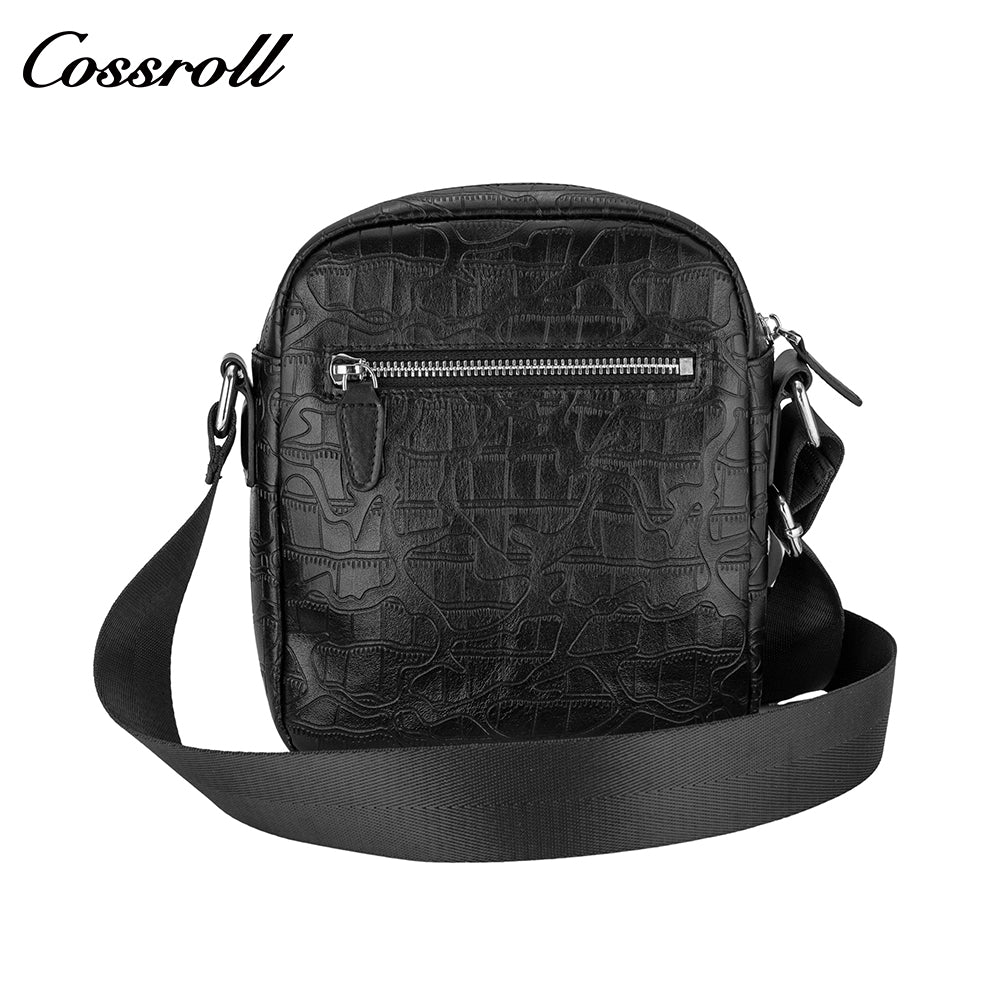Crocodile leather men's bag day word bag daily business travel office business crossbody bag men's shoulder bag