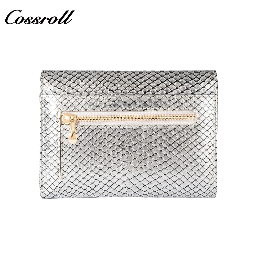Cross-border explosive Korean envelope card bag wallet snake leather large capacity wallet