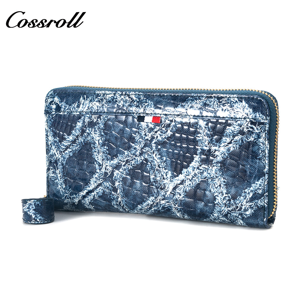 Comfortable New Design green personalised crocodile texture Genuine Leather