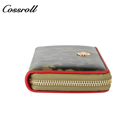 Most Popular best brand leather long wallet female Genuine Leather