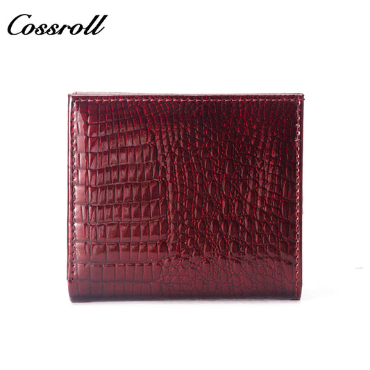 Customized High-End Leather Women's Wallets European market patent leather