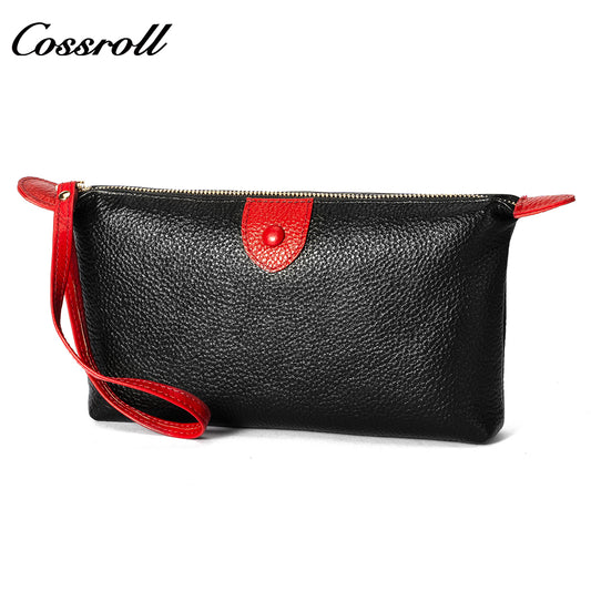 Wholesale High Quality ladies purse geniune leather wallet Lychee leather