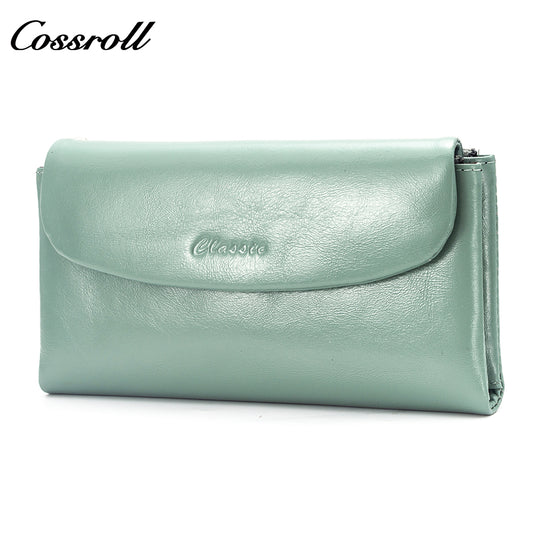 High Performance ladies wallets wholesale oil wax leather