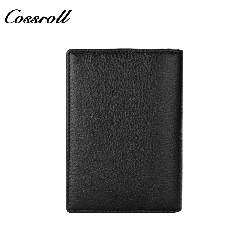 New men's buttonless light simple popular fashion leather wallet