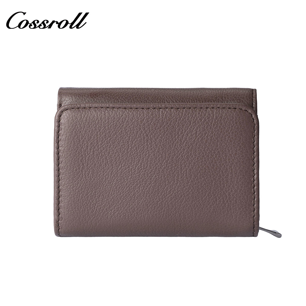 Short women's trifold wallet with large capacity new style multi-functional multiple card slots and coin pocket