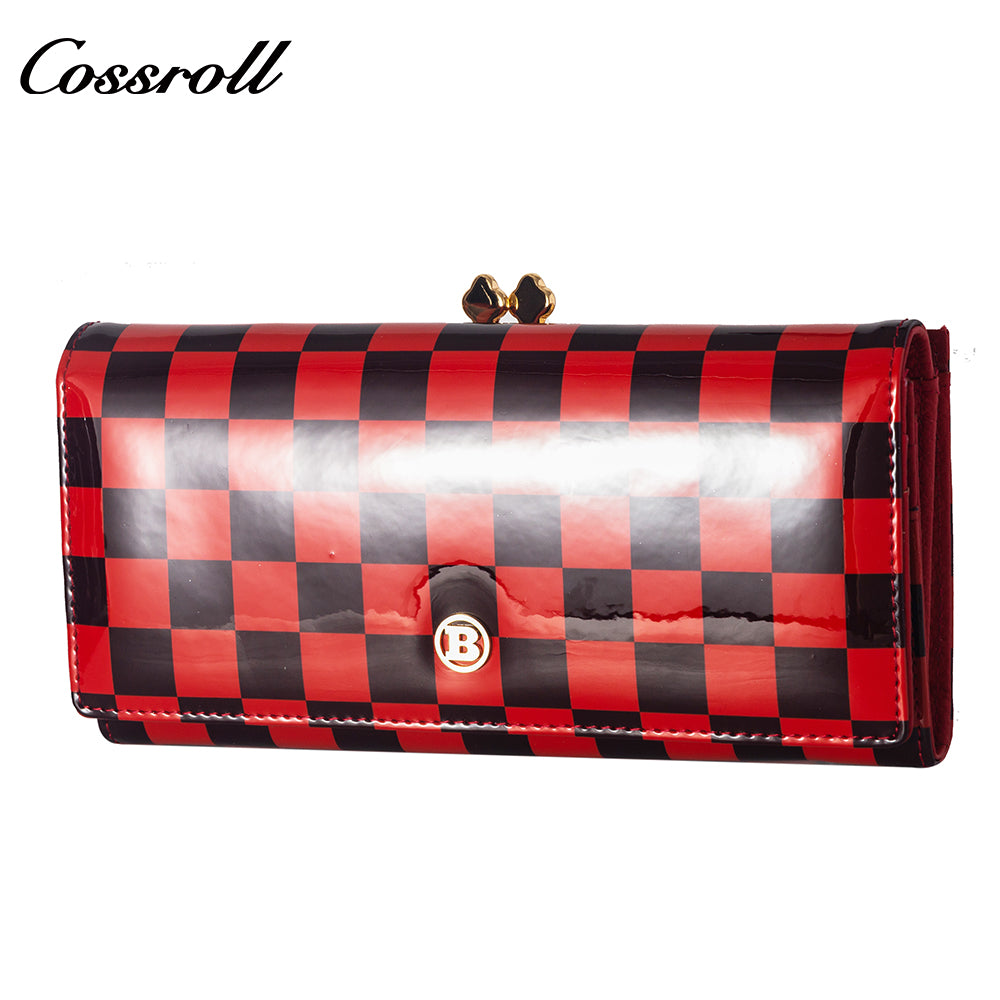 Factory custom cross-border 2023 new leather purse women's long cowhide women's multi-layer multi-card