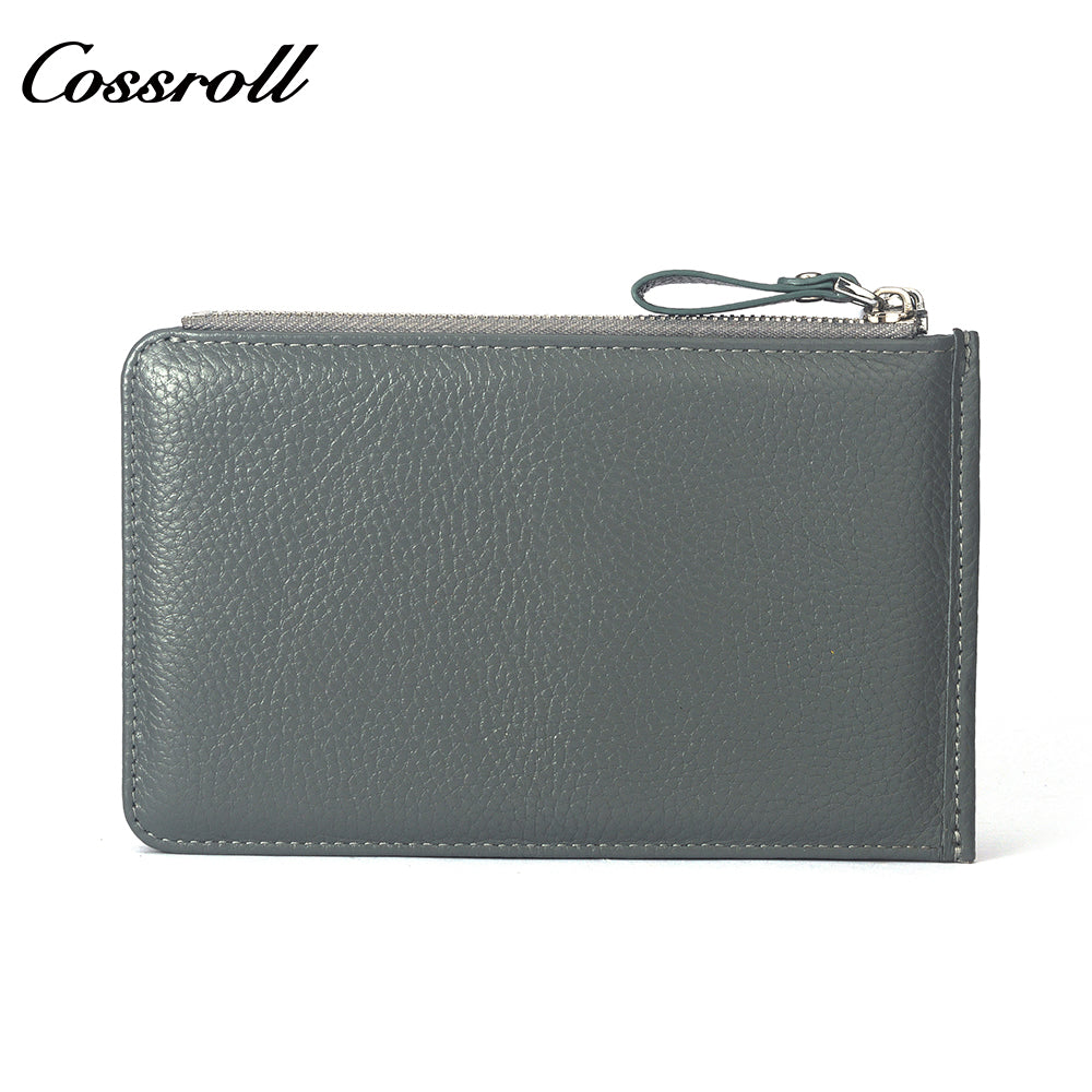 The Factory Produces genuine long card holder wallet geniune leather wallet Lychee leather
