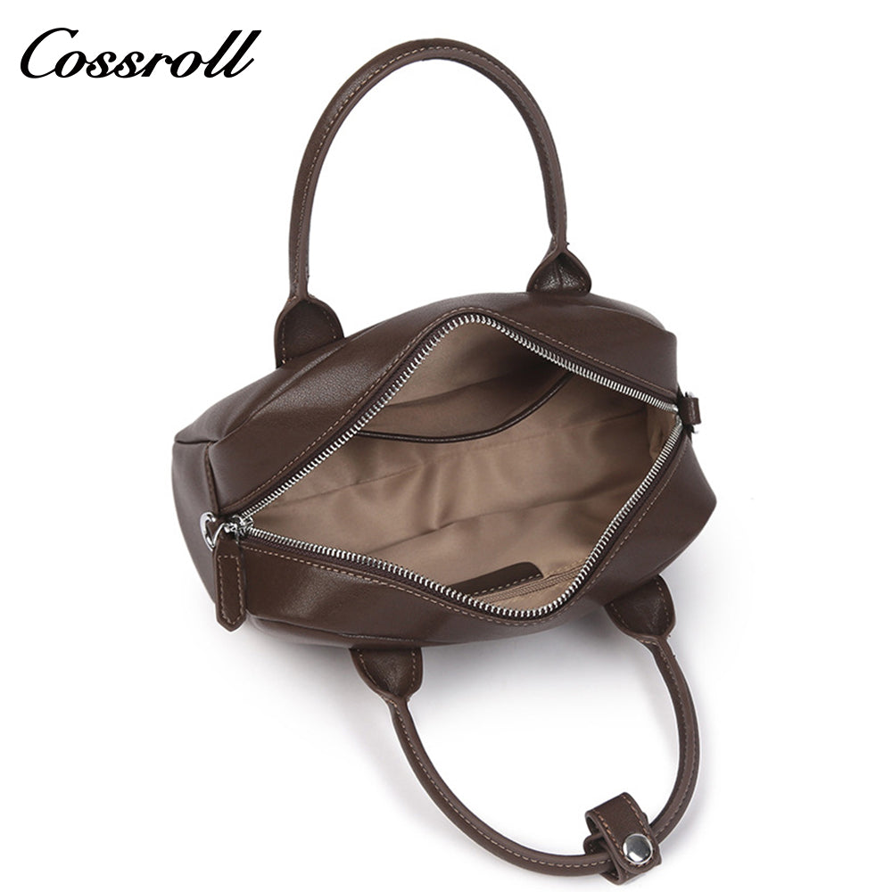 Genuine Leather Women's Bag Shoulder Bag 2025 New Premium Feeling Boston Handbag Female Crossbody Bag