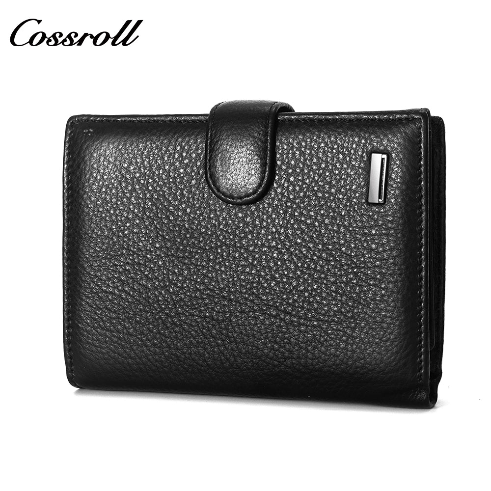 2024 New Genuine Leather Men's Wallet Short High-End Men's Wallet Best-Selling Style