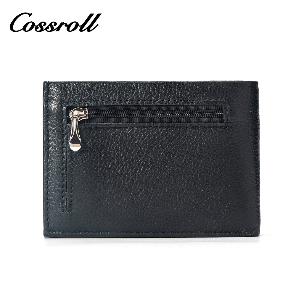 Latest Arrival Slim Men's Casual Wallet Short Real Leather Card Holder Short Wallet