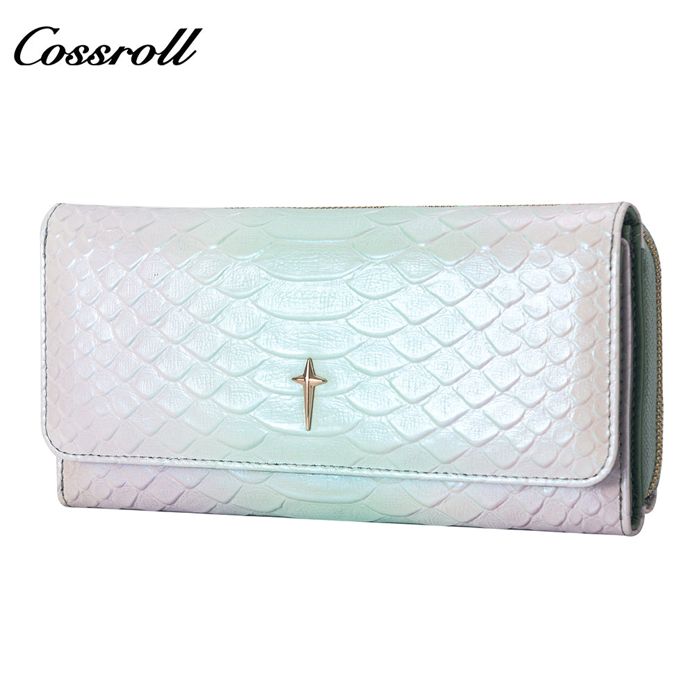 Best Selling Promotional Price luxury leather travel crocodile texture Genuine Leather