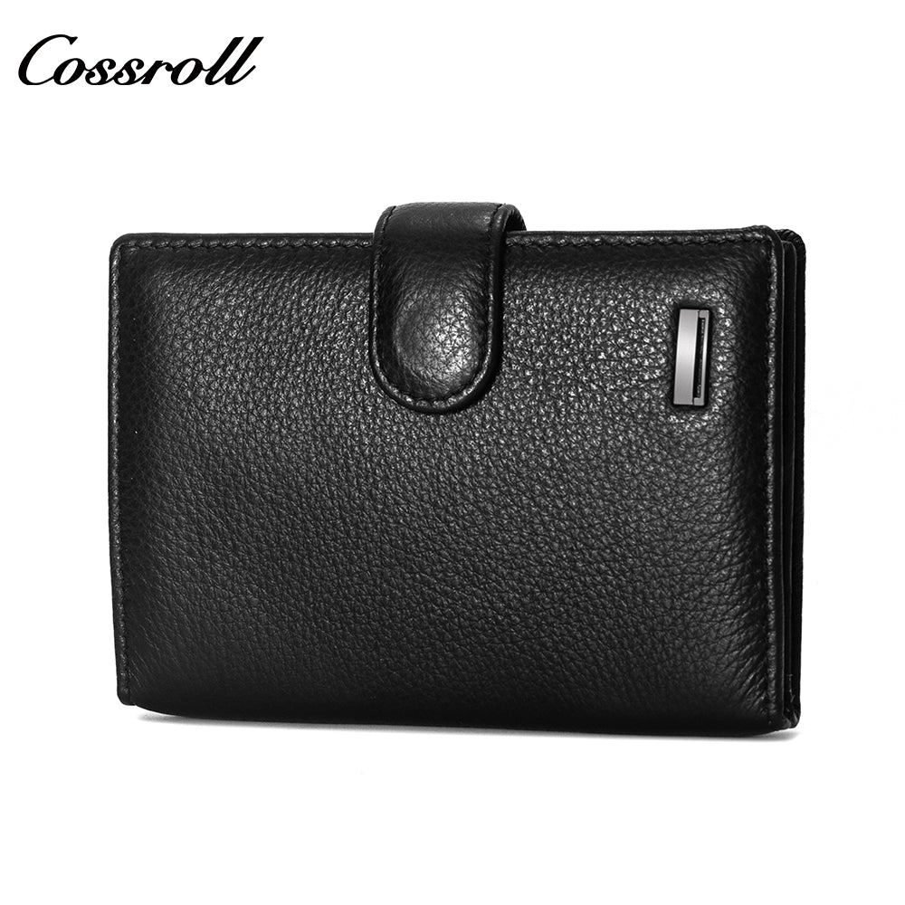 2024 New Genuine Leather Men's Wallet Short High-End Men's Wallet Best-Selling Style