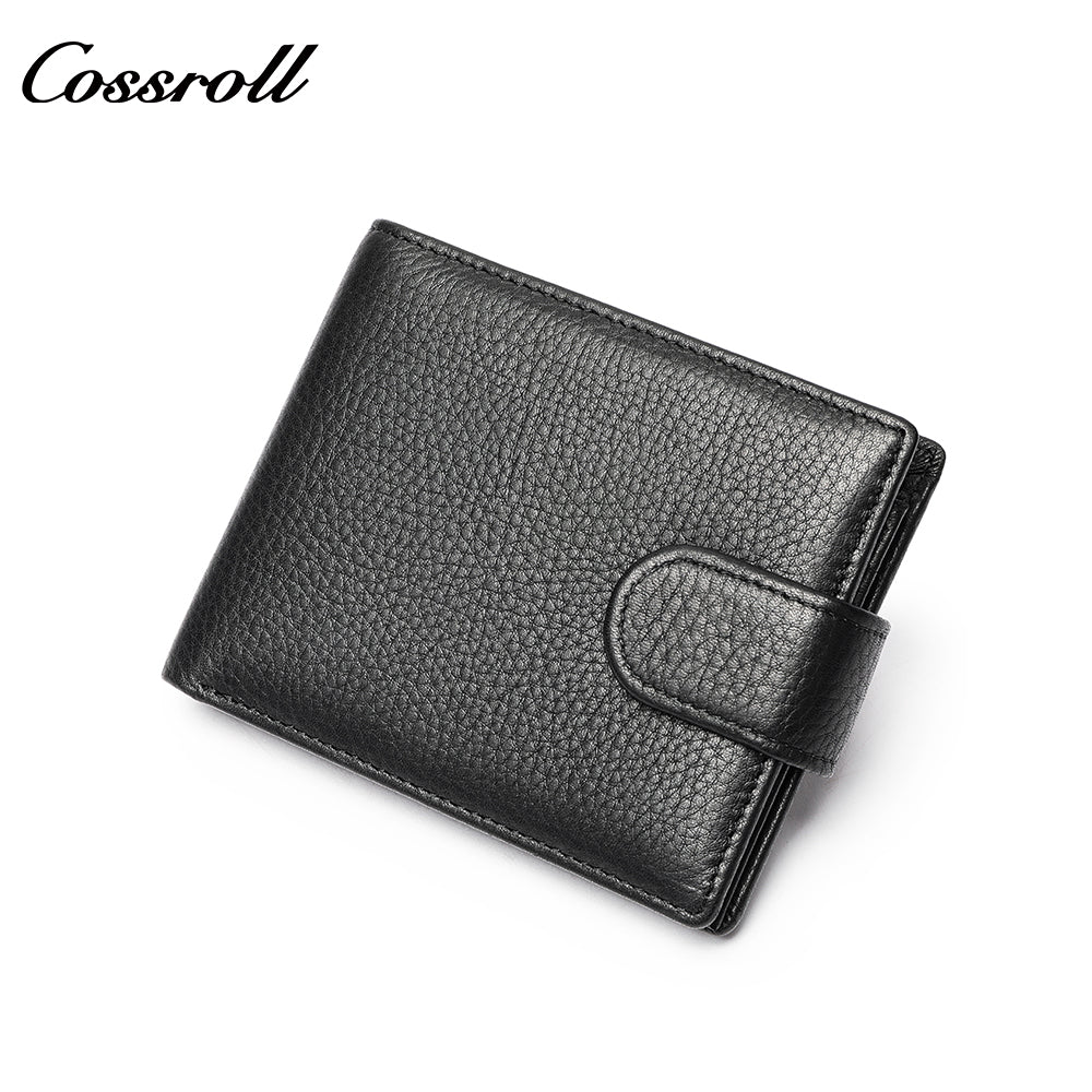 Head Cowhide Man Wallet Genuine Leather Money Clip Horizontal Short Banknote Coin Soft Leather Plain