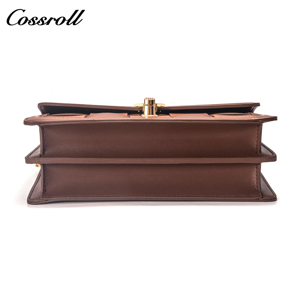 Best Selling Quality women's bag shoulder crossbody bag chain plaid small square bag woven casual women's bag best-selling style