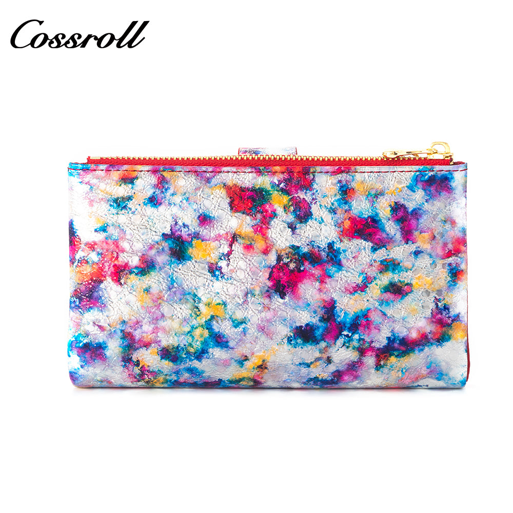 Factory Direct Supply real leather women geniune leather wallet
