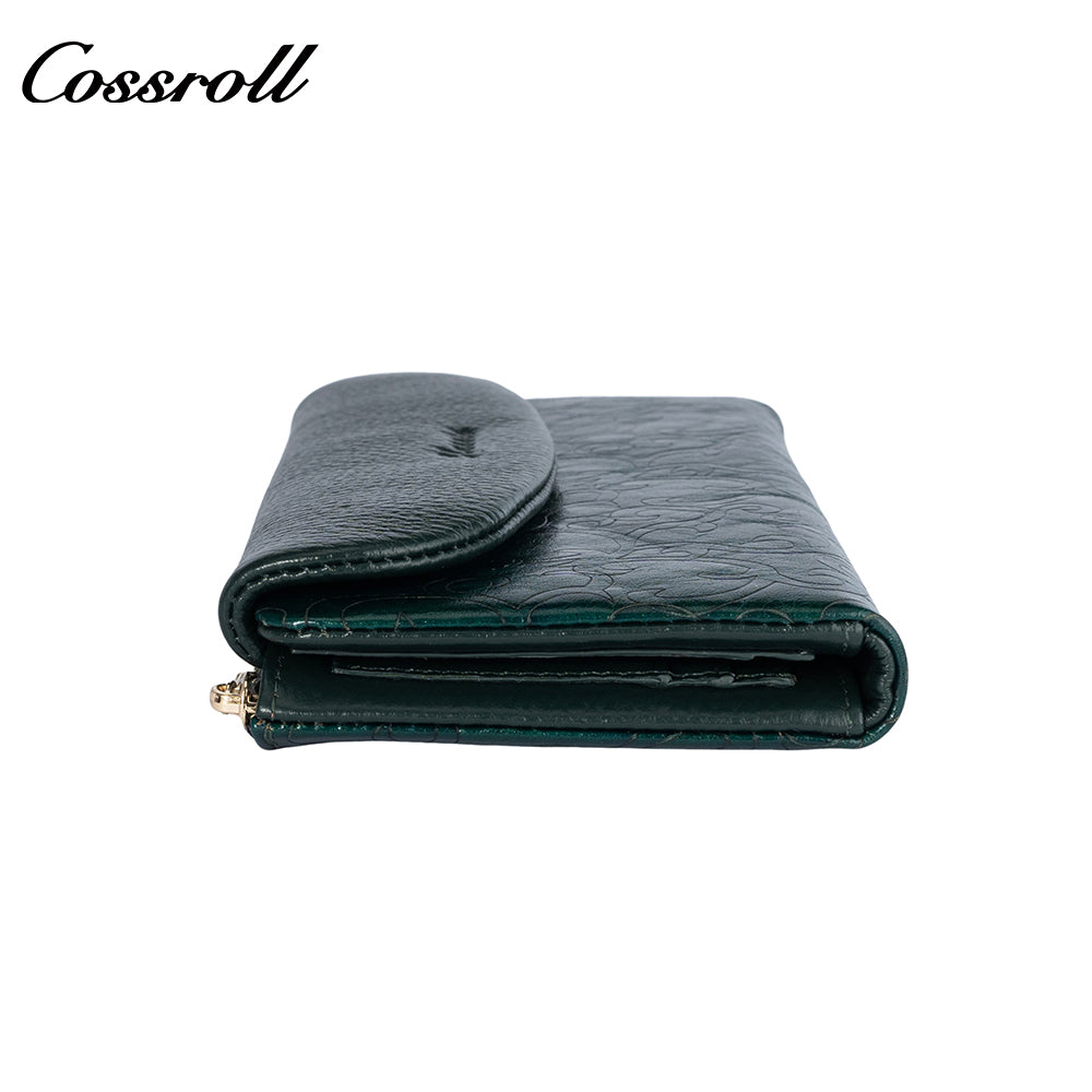 The Factory Produces genuine long card holder wallet geniune leather wallet