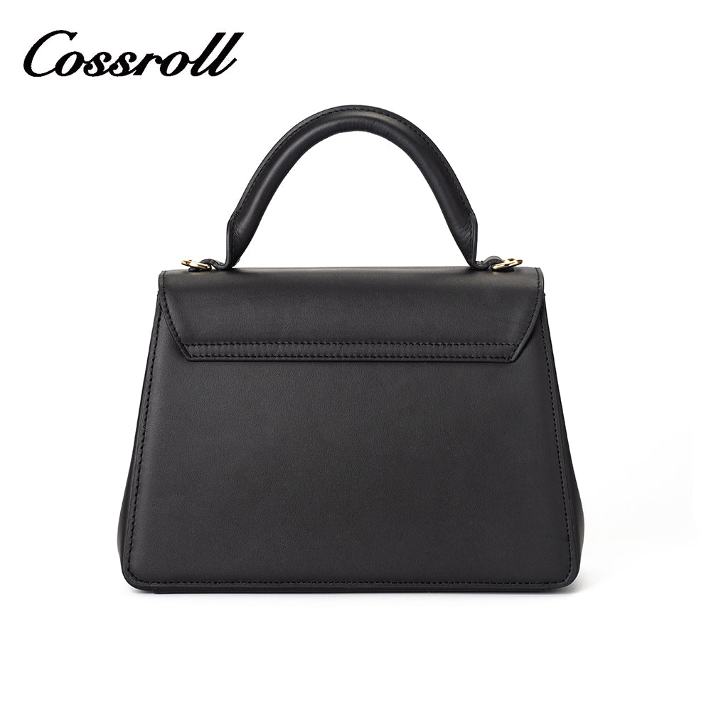 A fashionable woman's must-have: a genuine leather handbag