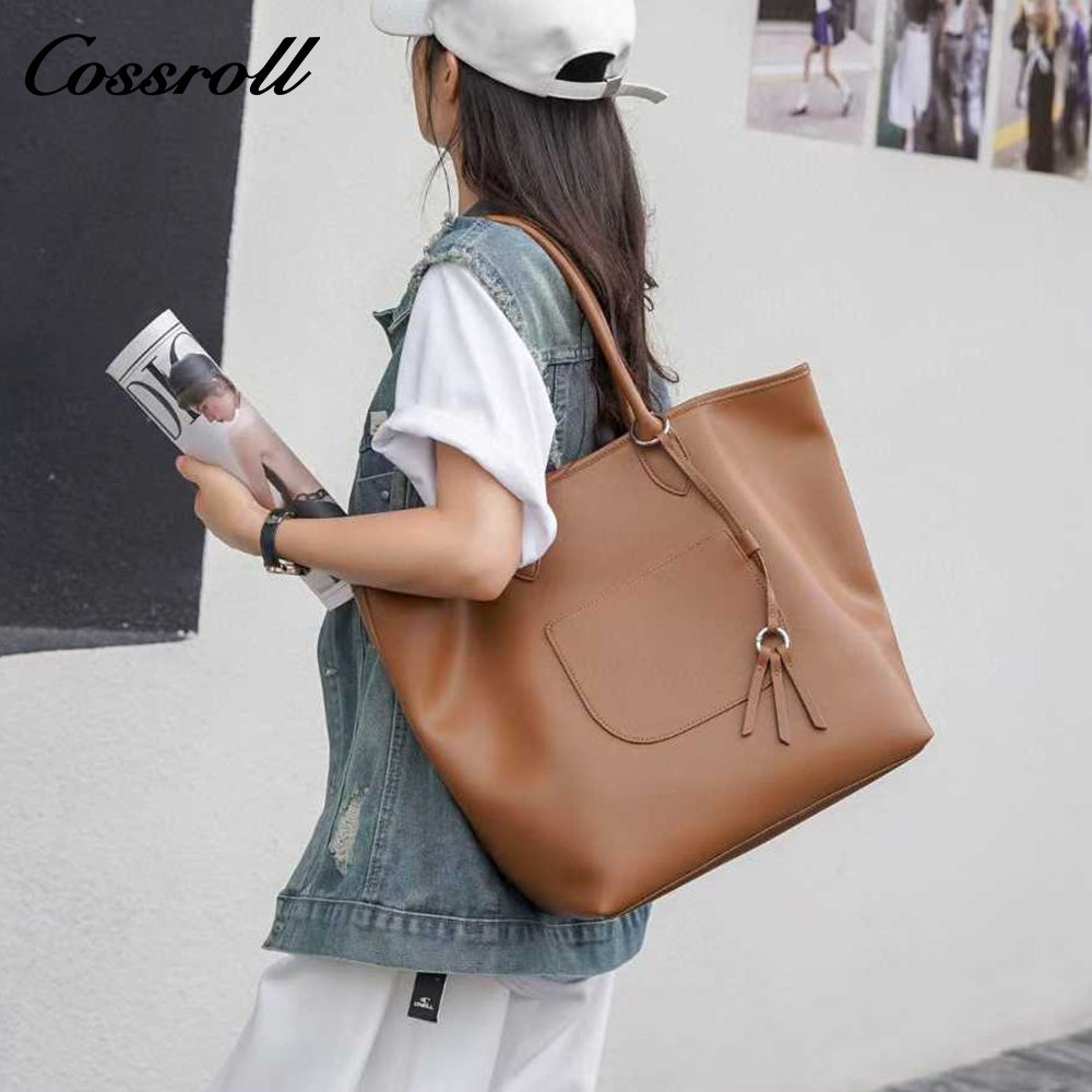 New large-capacity handbags bags for women, single-shoulder genuine leather underarm bag