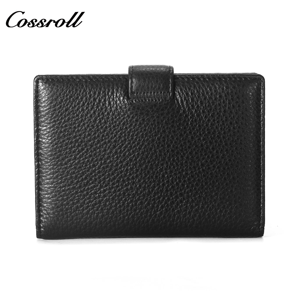 China Factory Promotion branded mens wallet men leather Lychee leather