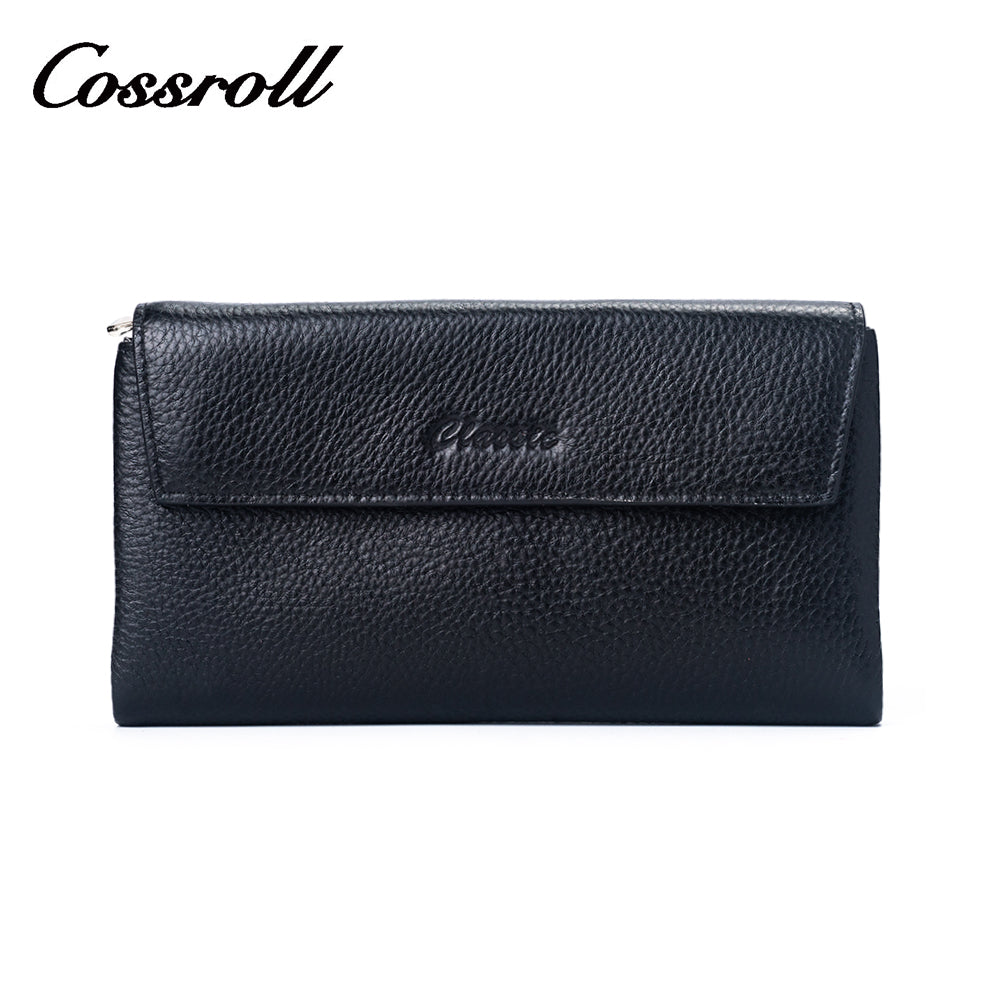 Genuine Leather Bifold Zipper Soft Wallets