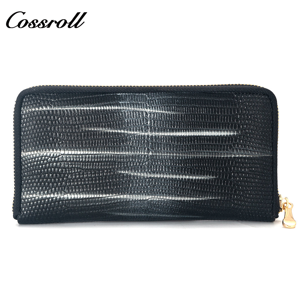 The Factory Produces genuine long card holder wallet geniune leather wallet