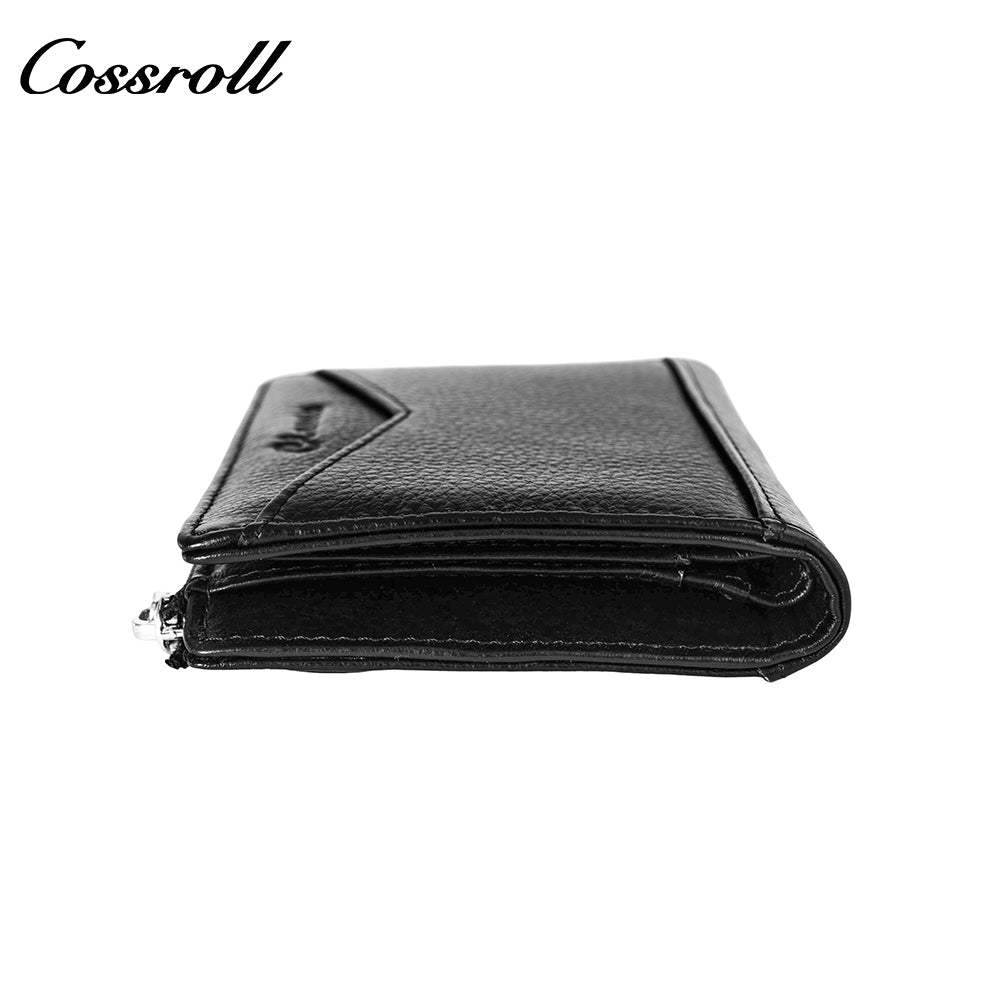 Short Wallet Multi Card Holder Driver's License Card Case Thin Zipper Buckle Coin Purse