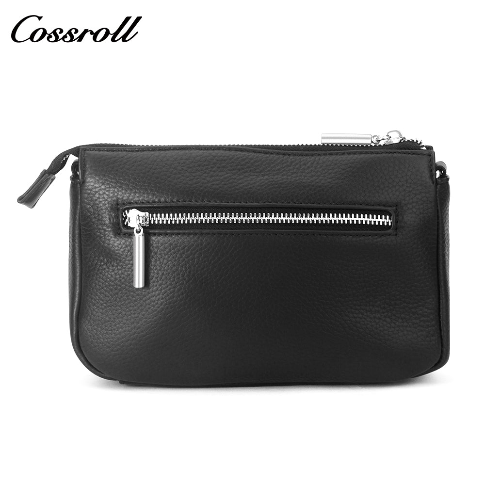 2024 New cowhide leather unisex bag large capacity crossbody bag fashion women's leather shoulder bag