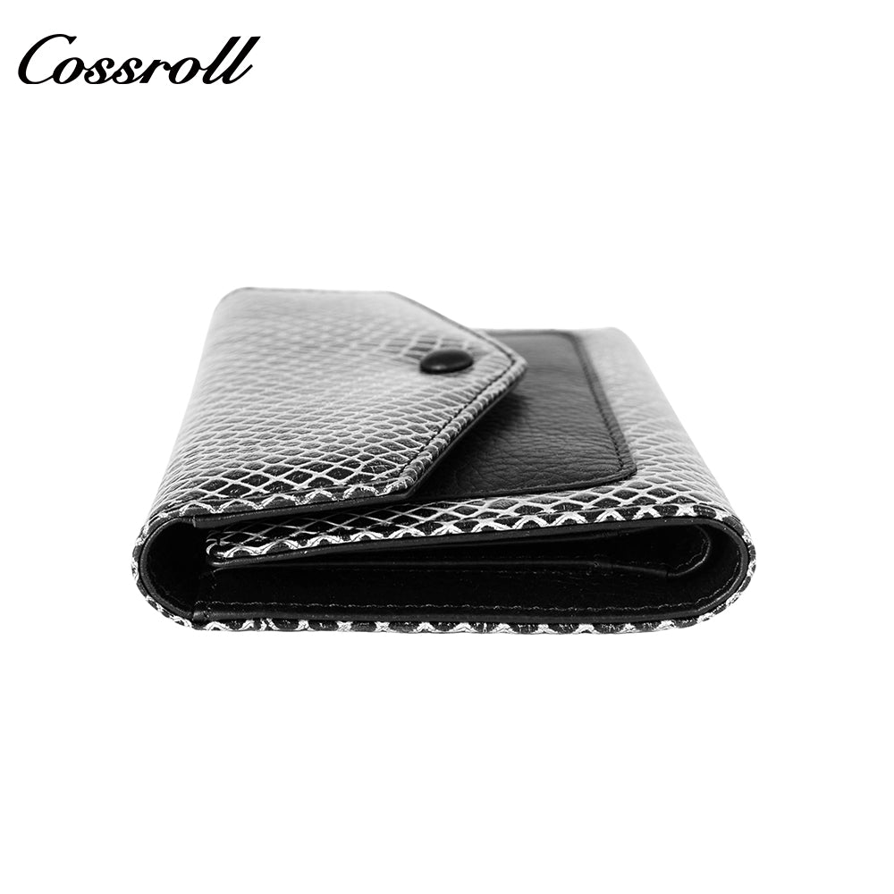 High-grade leather short three fold small purse femininity 2024 new wallet