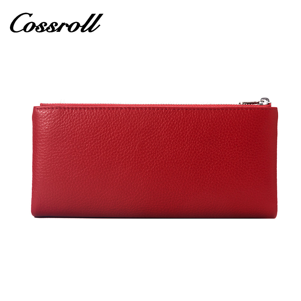 Leather hand handbag female pure cowhide long wallet 2024 new all-in-one large capacity mobile phone multi-card position