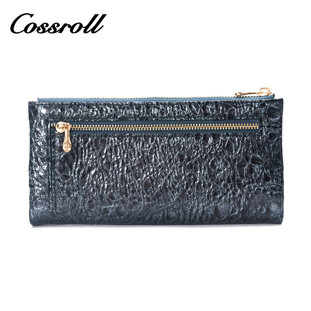 Most Popular best brand leather long wallet female Genuine Leather