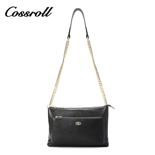 Women's small bag 2024 new multi-layer single-shoulder baotou layer cowhide handbag with women's crossbody bag