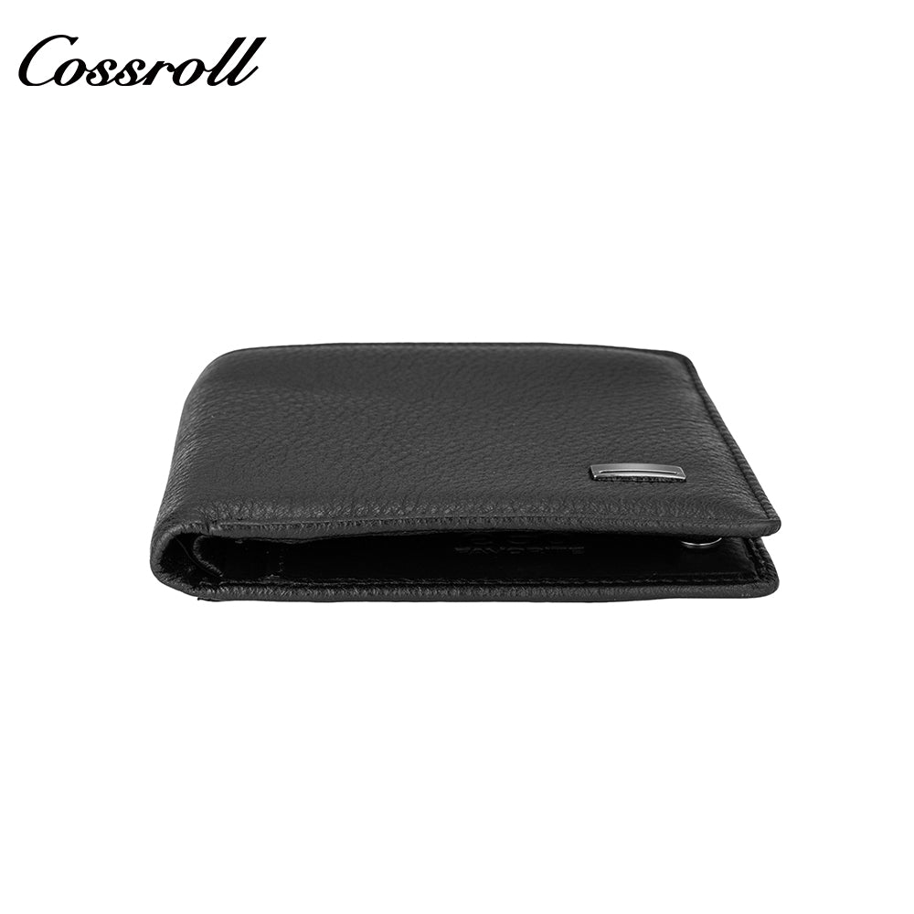 High-grade Genuine Leather Lychee Pattern Short Men's Wallet