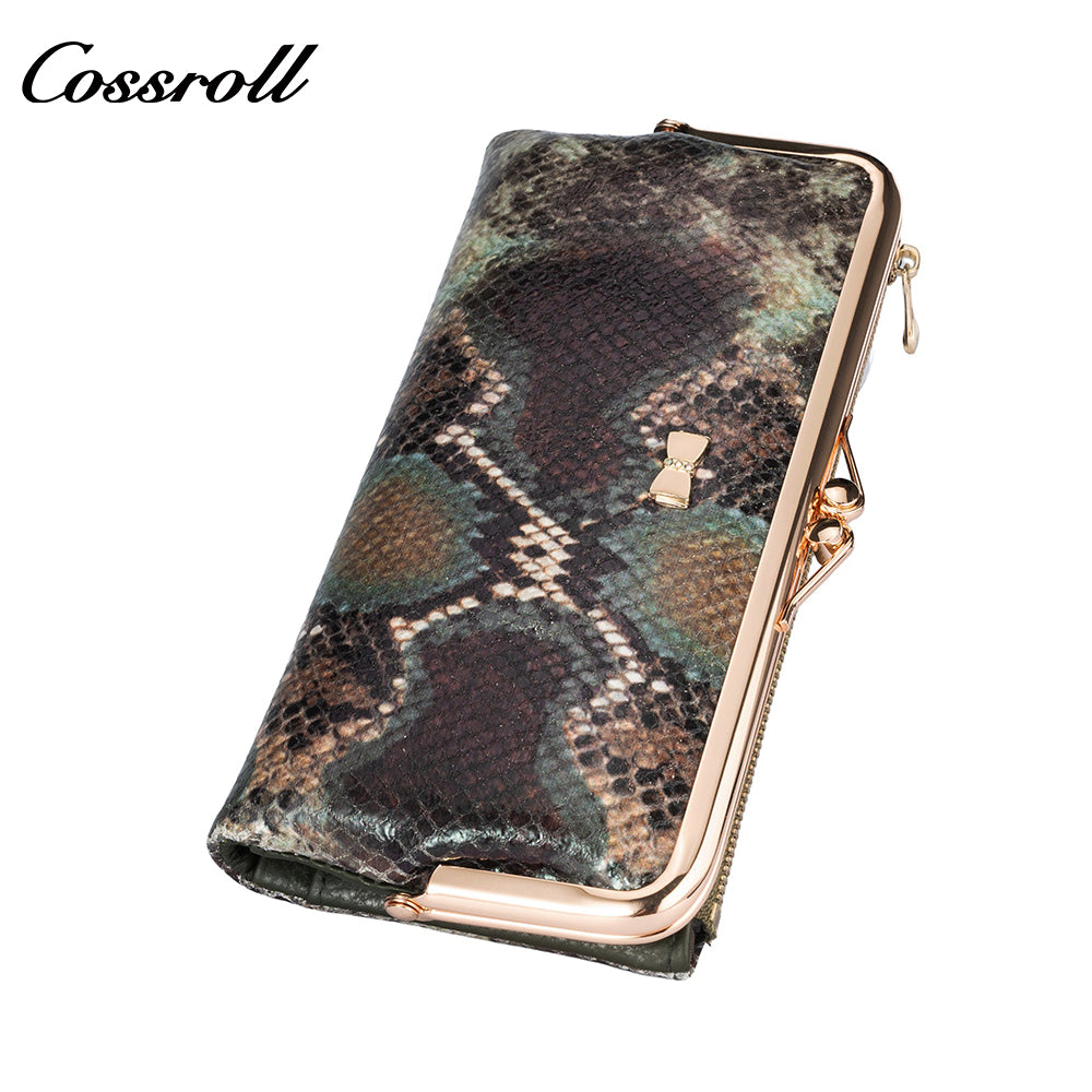 Factory Direct Supply real leather women geniune leather wallet