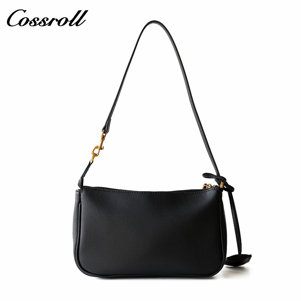 Crossbody Fashion Vegetable Tanned Leather rodeo Women's Bag Premium Feeling Hundred Underarm Bag Female New Commuter Shoulder Bag