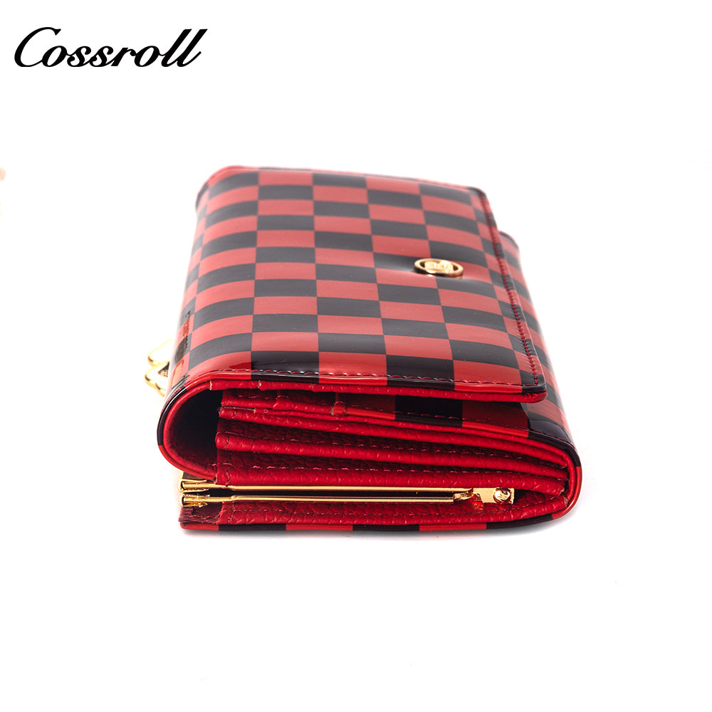 Factory custom cross-border 2023 new leather purse women's long cowhide women's multi-layer multi-card