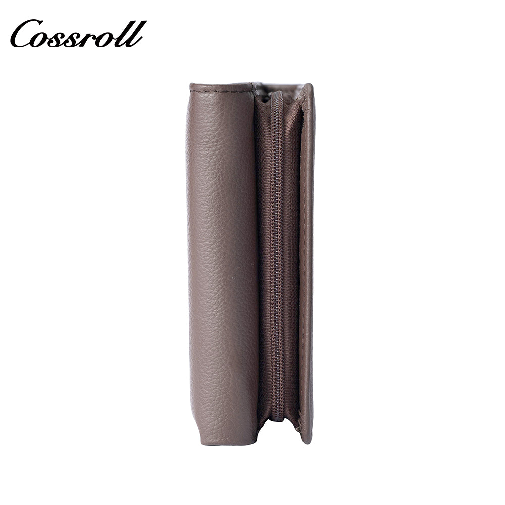 Short women's trifold wallet with large capacity new style multi-functional multiple card slots and coin pocket