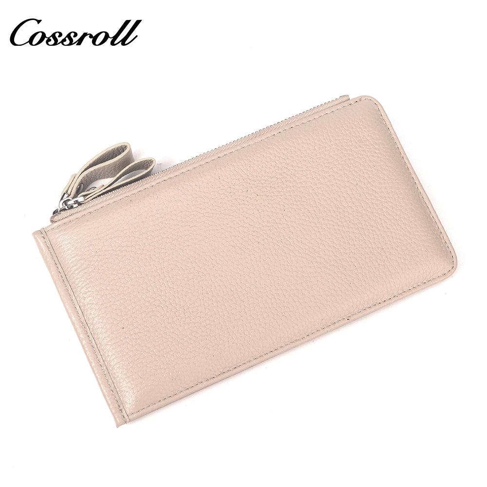 Most Selling Products manufactory for women geniune leather wallet Lychee leather