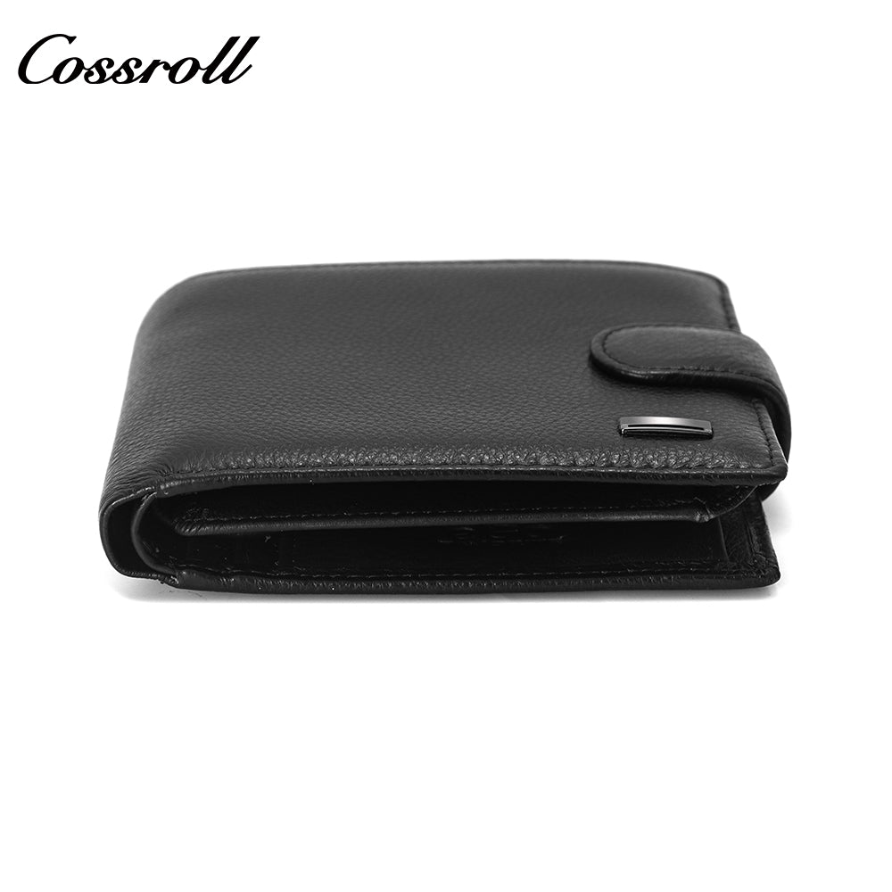 2024 New Genuine Leather Men's Wallet Short High-End Men's Wallet Factory Customized