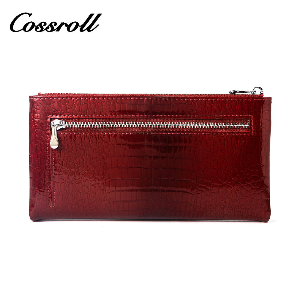 Best Selling Promotional Price luxury leather travel crocodile texture Genuine Leather
