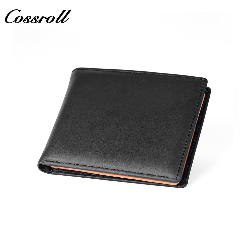 Multifunctional new men's wallet head layer cowhide color collision money clip
