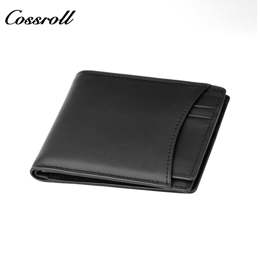 Fashion Simple Anti-theft Brush Genuine Leather Cowhide Small Card purse Card Holder Wallet Purse