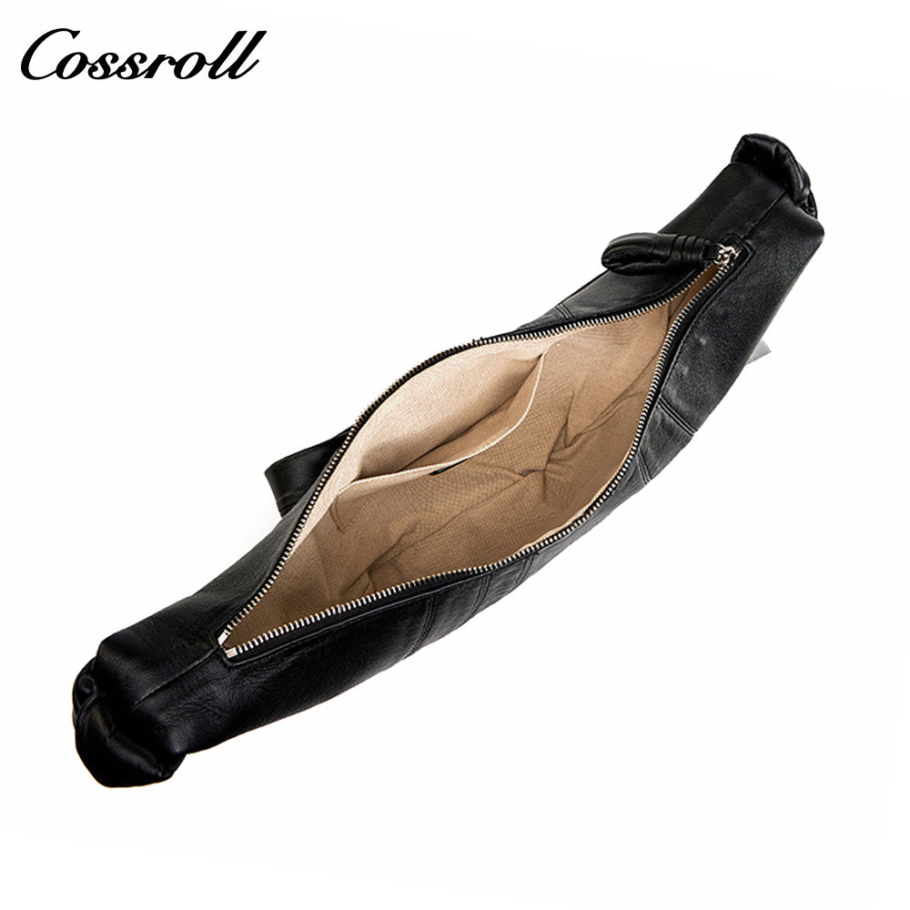 Coson croissant niche design sheepskin lazy dumpling bag leather women's bag tide crossbody bag