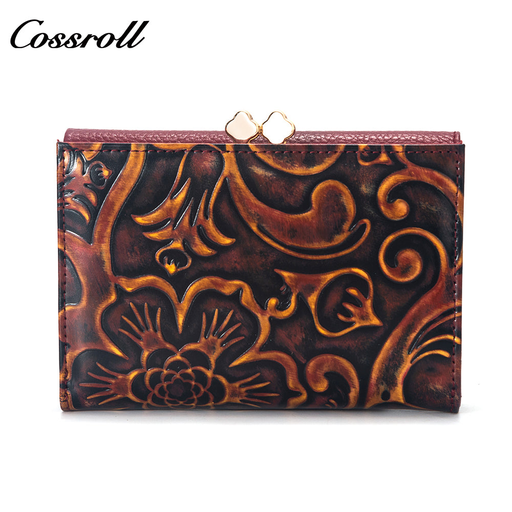 Wholesale High Quality ladies purse geniune leather wallet Lychee leather