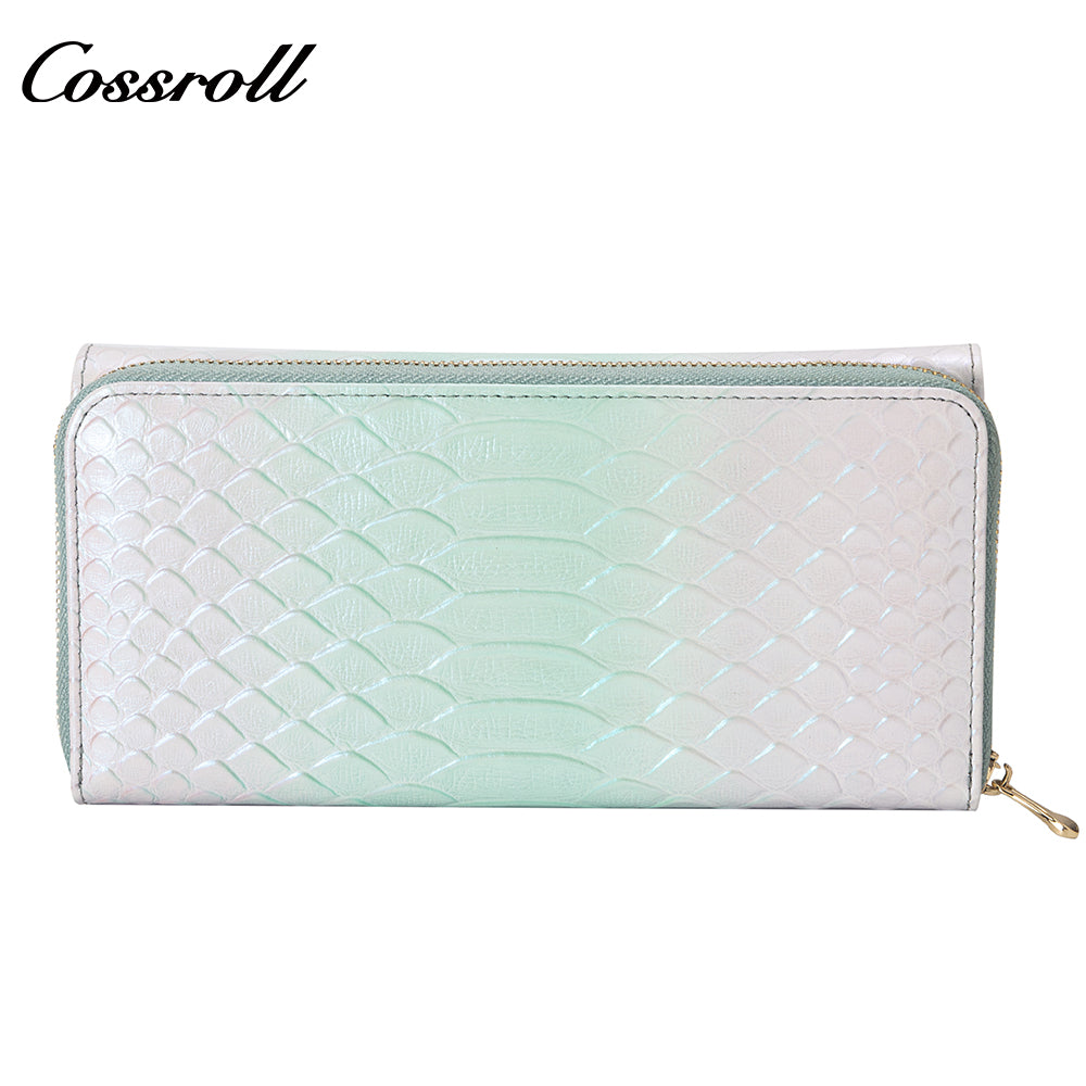 Best Selling Promotional Price luxury leather travel crocodile texture Genuine Leather