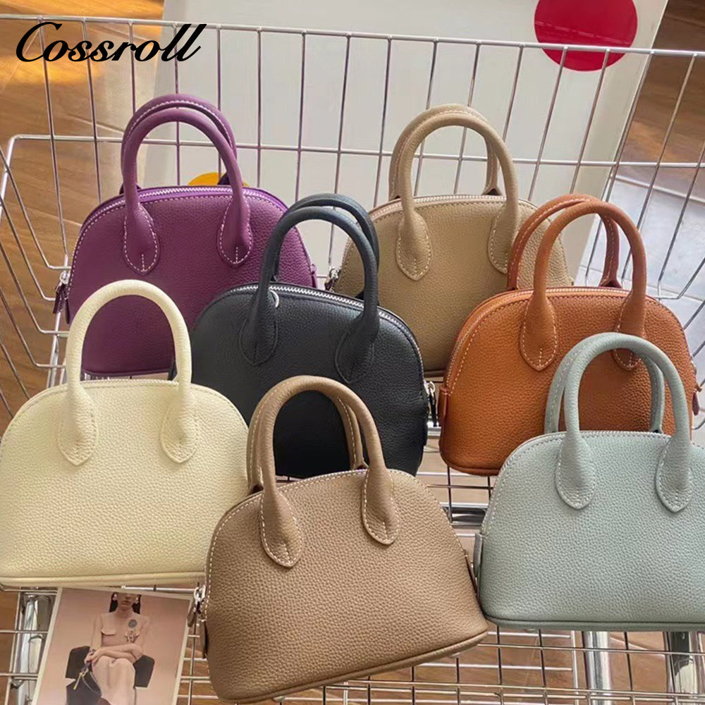 mini French sheep print shell bag handbag crossbody bowling leather shoulder small square bag female