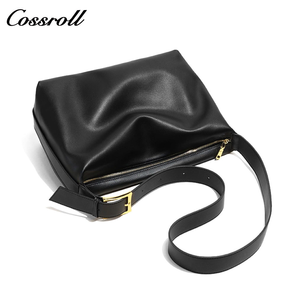 Genuine Leather Bag Crossbody Female New Lazy Wind Tote Large Capacity Shoulder Bag Female
