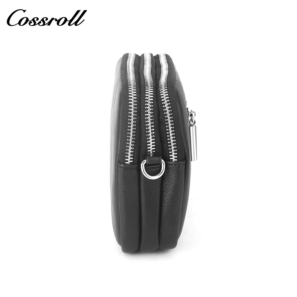 2024 new black leather women's crossbody bag Leather simple square box high-quality cowhide shoulder bag